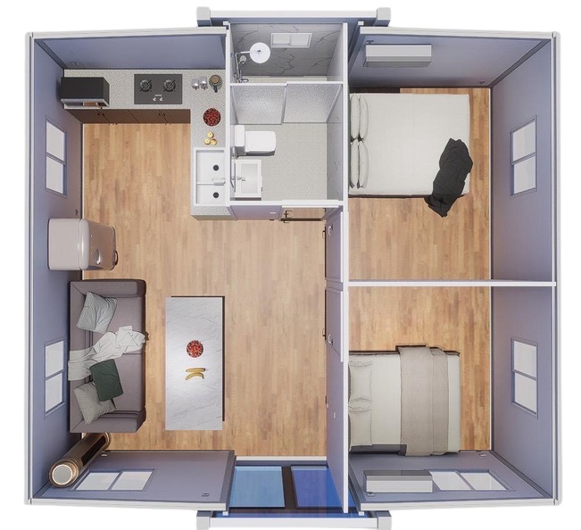 Plano 3D Modelo Sofia